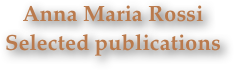 Anna Maria Rossi
Selected publications